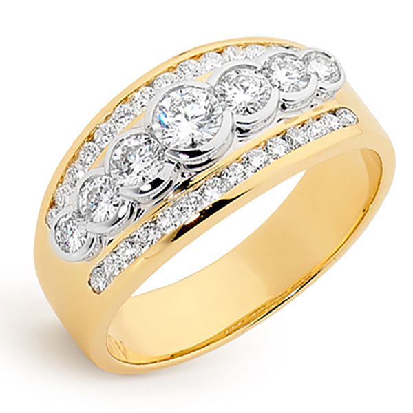 18k Diamond Dress Ring