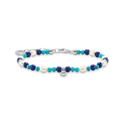 THOMAS SABO Bracelet with blue stones and pearls