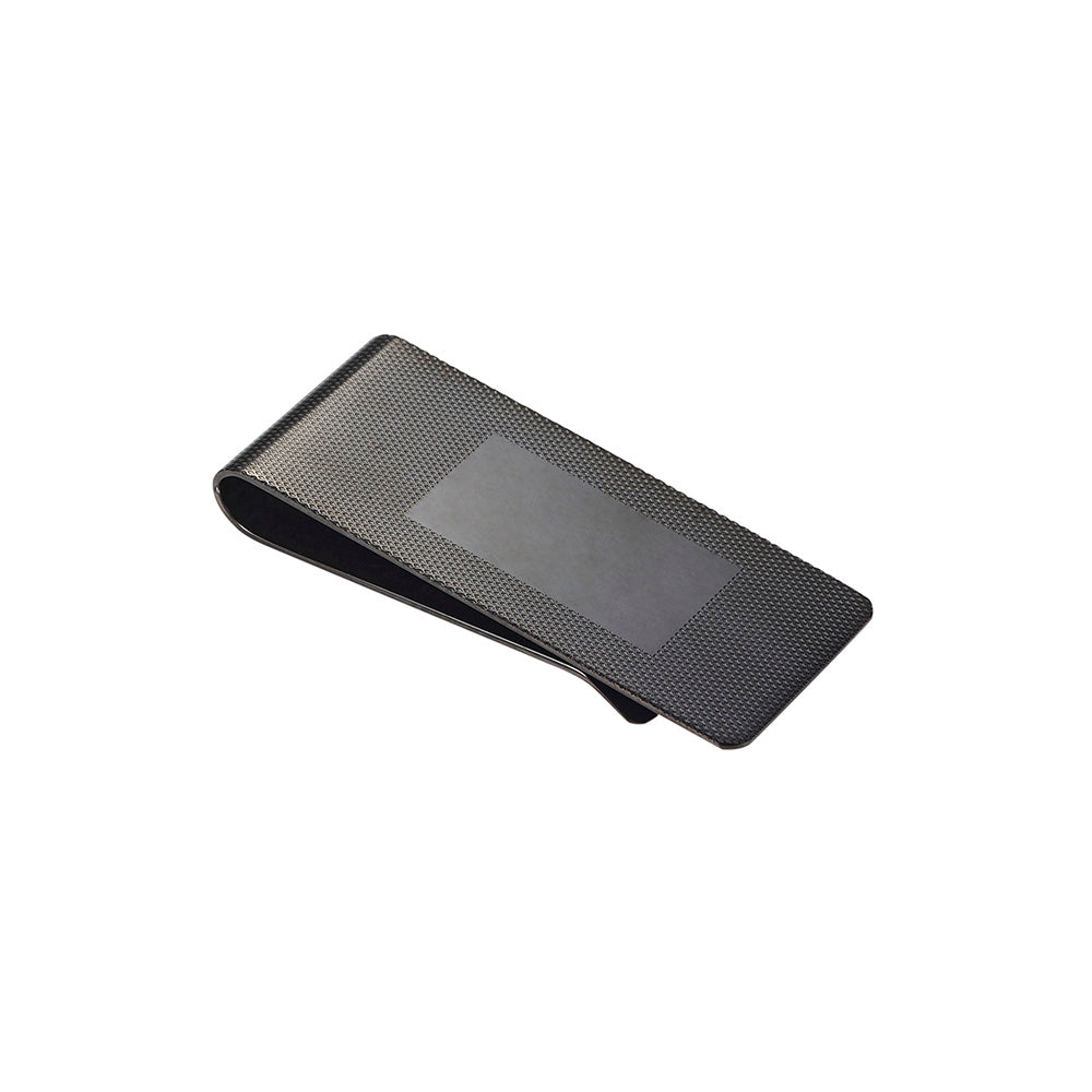Ion Plated Black Stainless Steel Money Clip