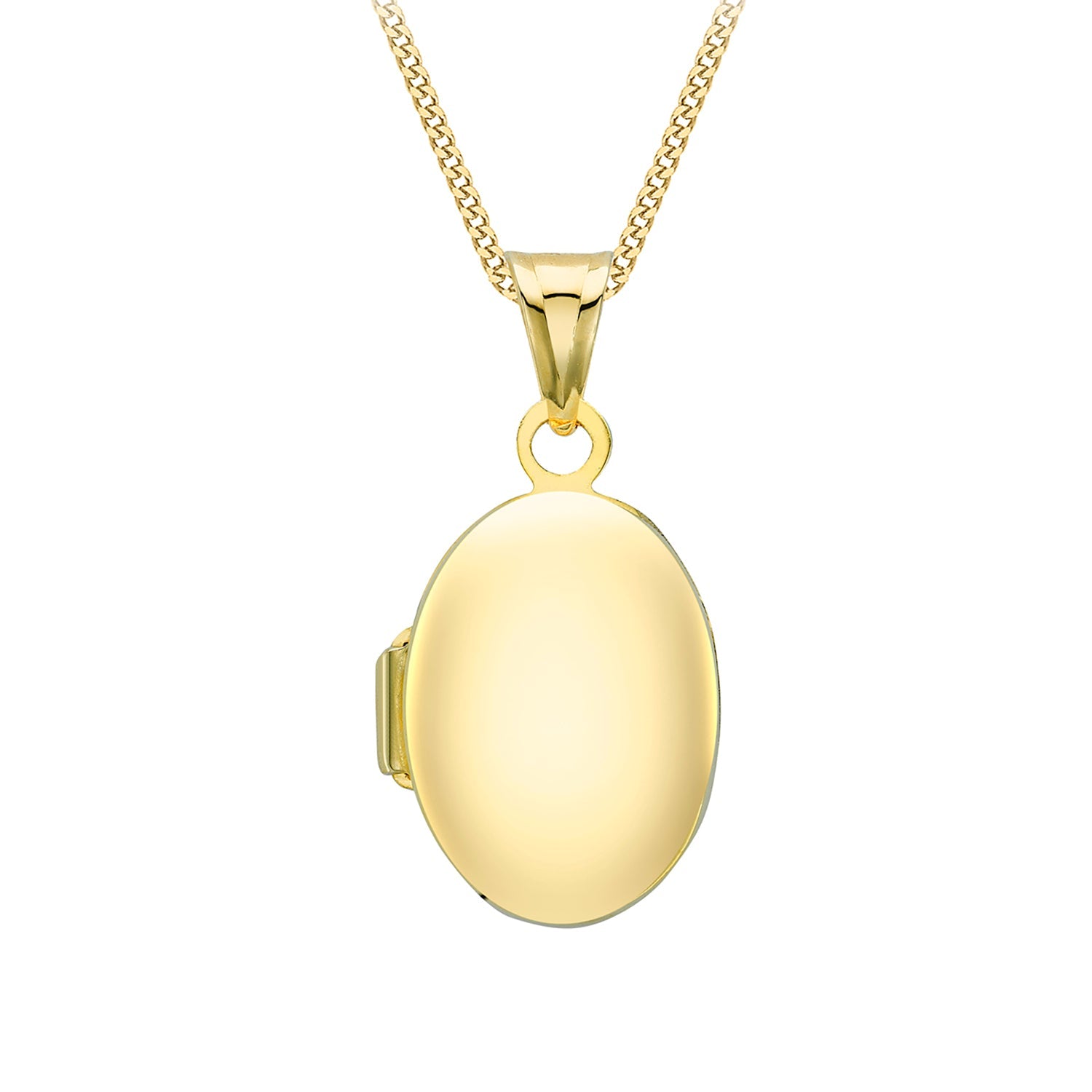 9K Gold Small Oval Locket Pendant – JM Leech Jewellers