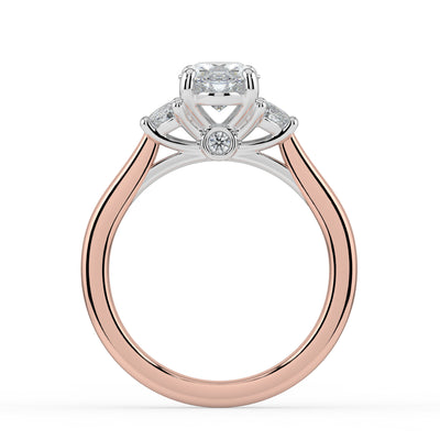 Oval with Half Moons Ring