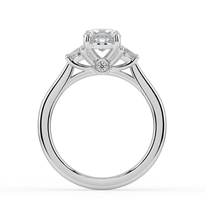 Oval with Half Moons Ring