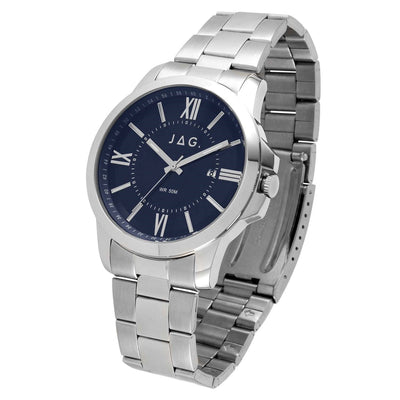 Jag Xavier Silver Alloy 44mm Watch