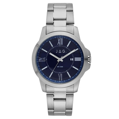 Jag Xavier Silver Alloy 44mm Watch