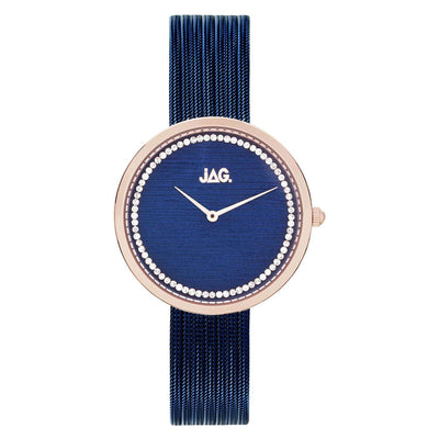 Jag Tegan Navy Alloy 34mm Watch