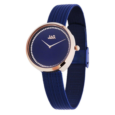 Jag Tegan Navy Alloy 34mm Watch