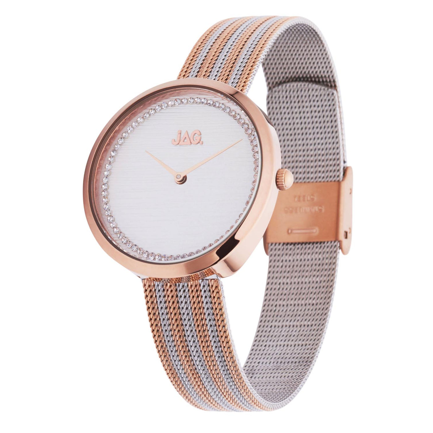Jag Tegan White Alloy 34mm Watch