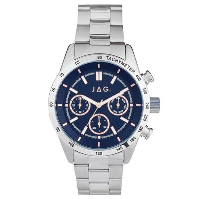 Jag Alain Silver Stainless Steel 44mm Watch