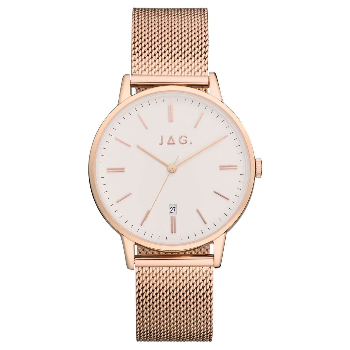 Jag Lawrence Rose Gold Stainless Steel 38mm Watch