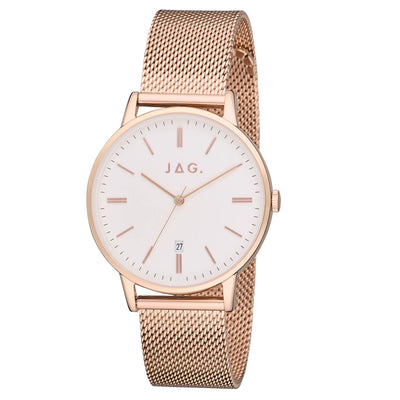 Jag Lawrence Rose Gold Stainless Steel 38mm Watch