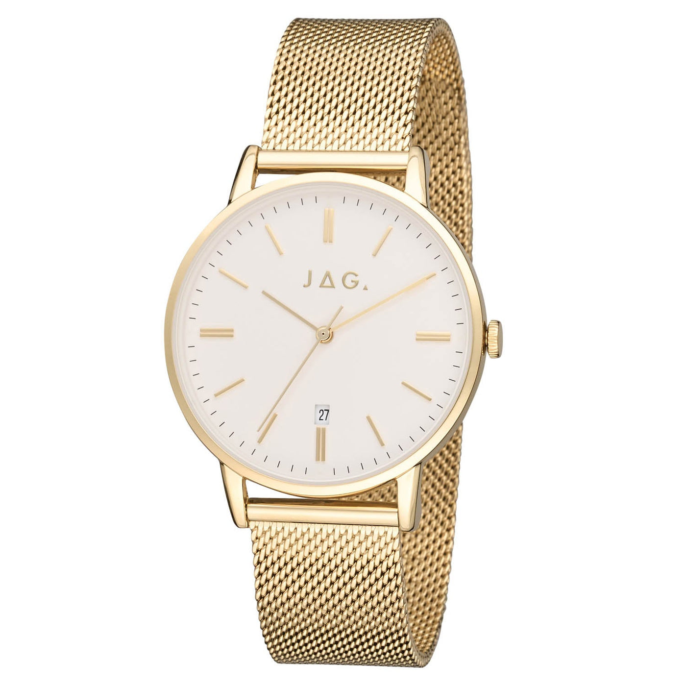 Jag Lawrence Gold Stainless Steel 38mm Watch