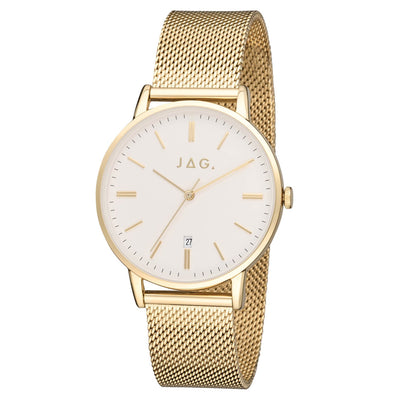 Jag Lawrence Gold Stainless Steel 38mm Watch