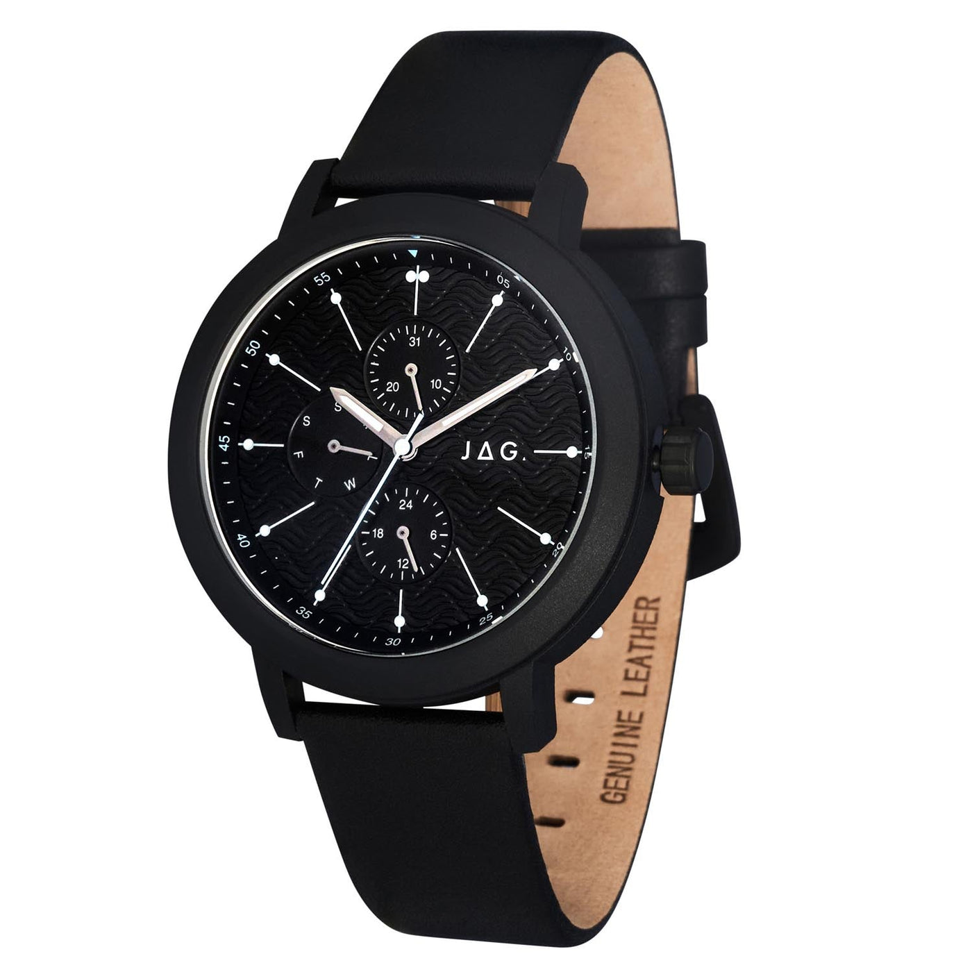 Jag Marlo Black 45mm Watch