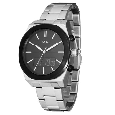 Jag Lincoln Silver 43mm Watch