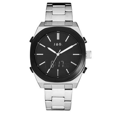 Jag Lincoln Silver 43mm Watch