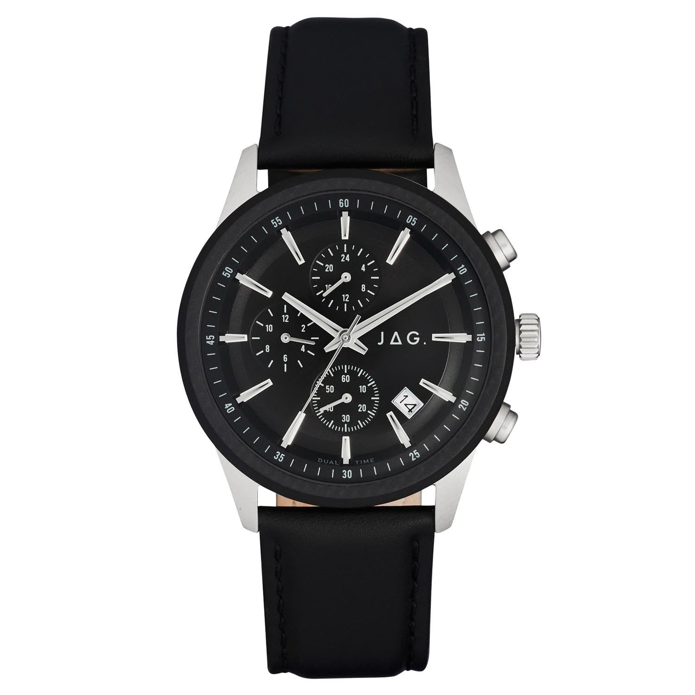Jag Jamieson Black 42mm Watch