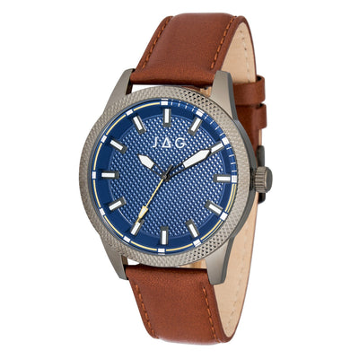 Jag Belmont Tan Leather 45mm Watch