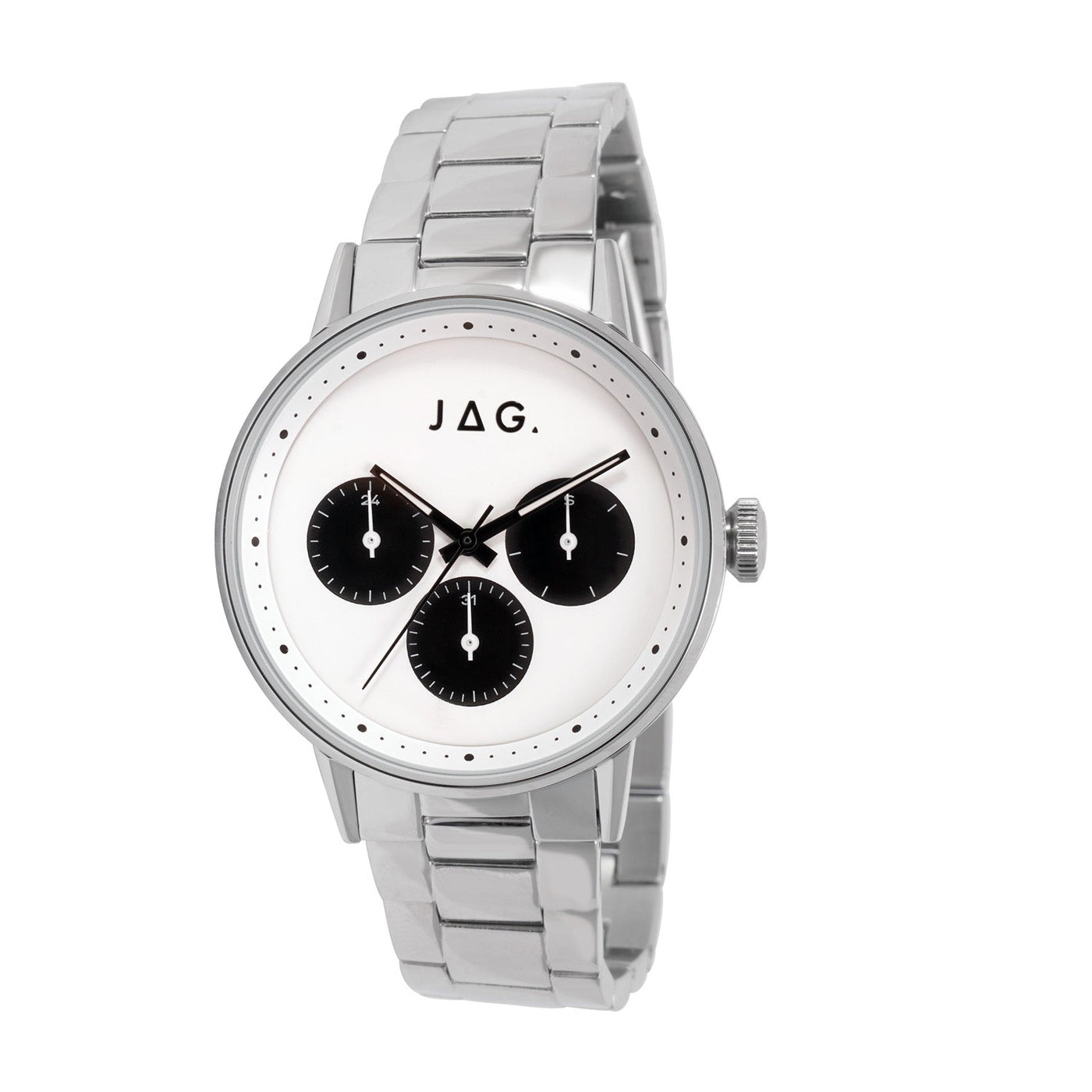 Jag Norwood Silver Stainless Steel 42mm Watch