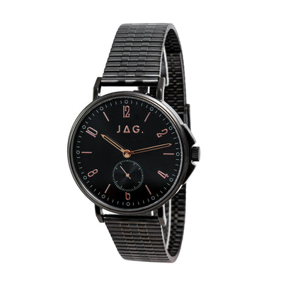 Jag Milton Black Stainless Steel 42mm Watch