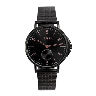 Jag Milton Black Stainless Steel 42mm Watch