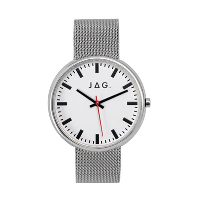 Jag Glebe Silver Stainless Steel 42mm Watch