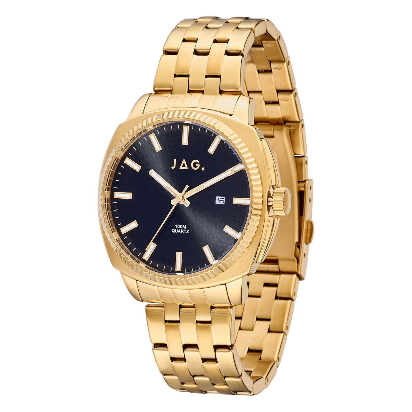 Jag Logan Gold Stainless Steel 42mm Watch
