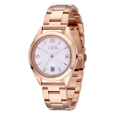 Jag Finley Rose Gold Stainless Steel 36mm Watch