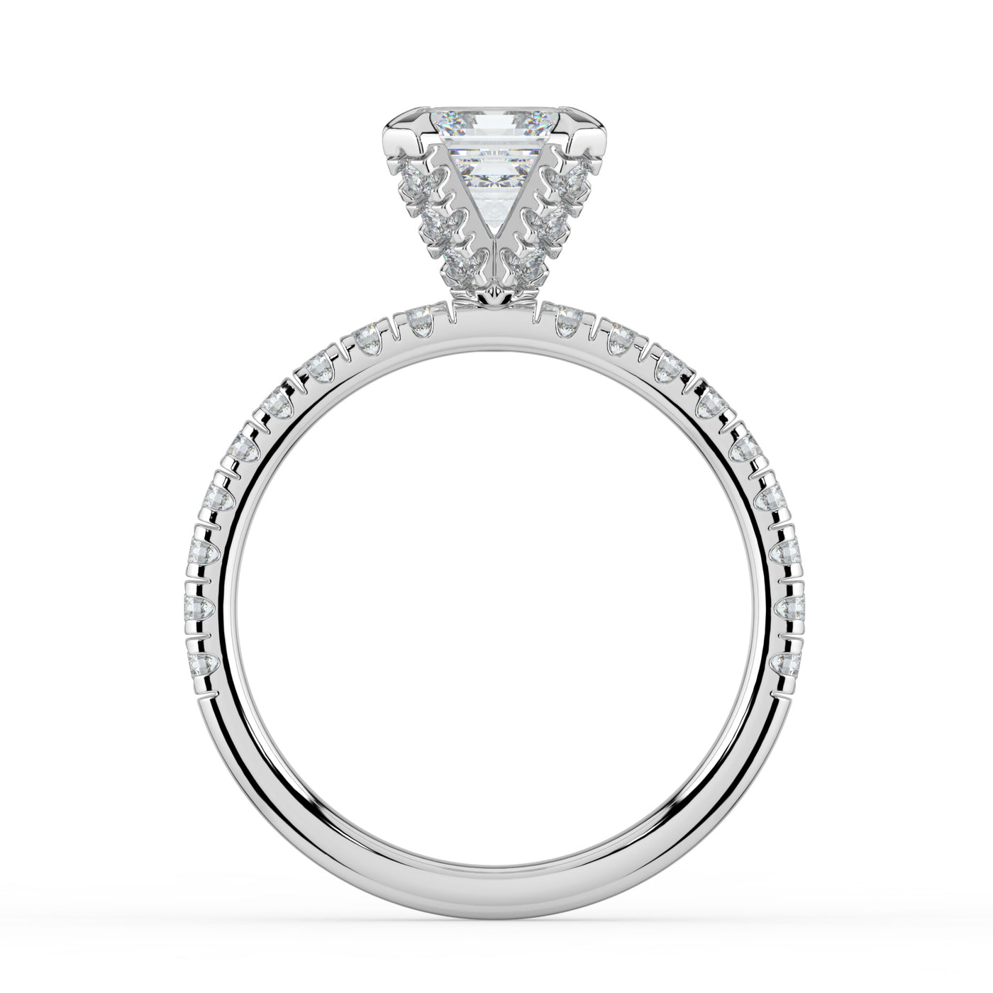 Asscher Diamond Engagement Ring