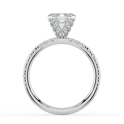 Asscher Diamond Engagement Ring