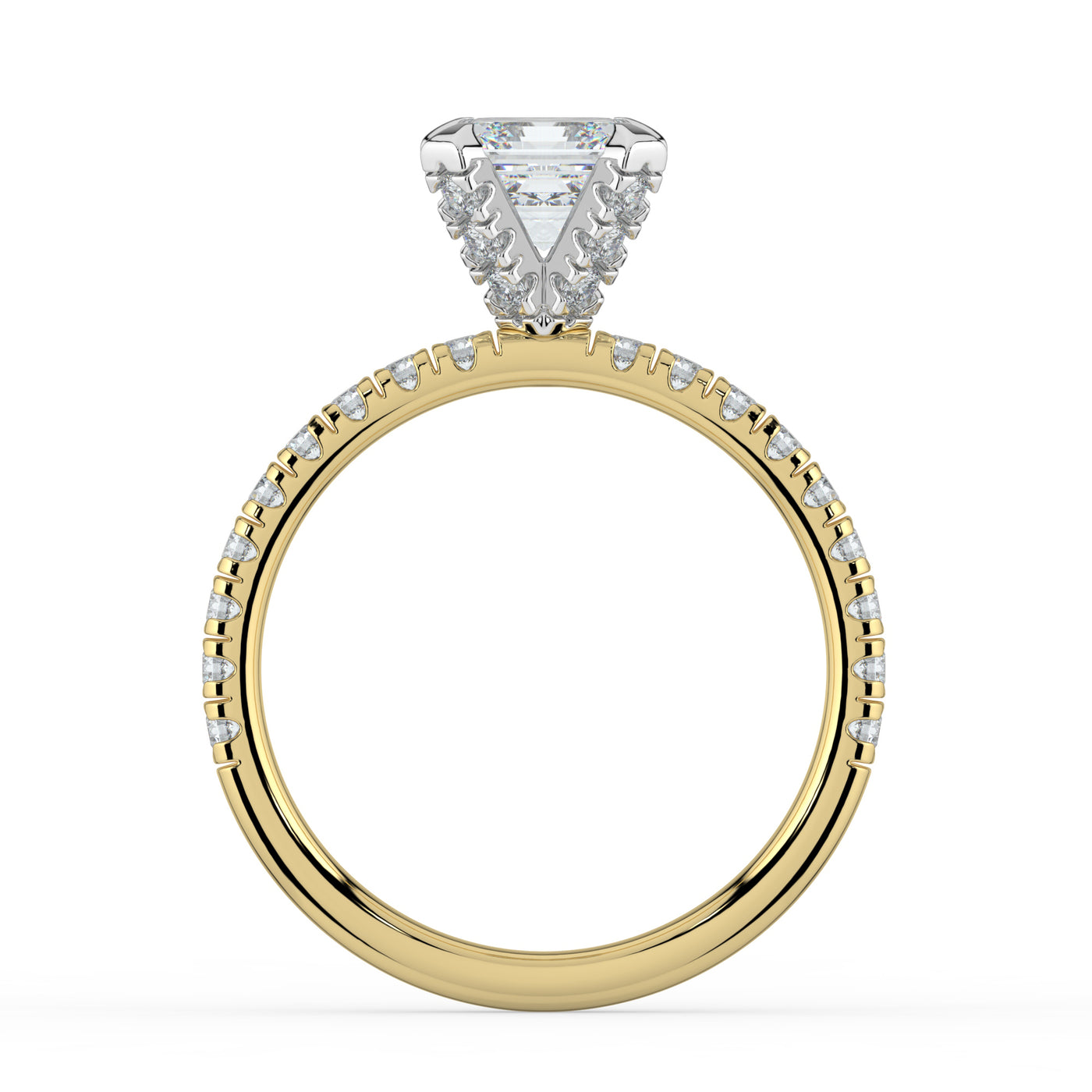 Asscher Diamond Engagement Ring