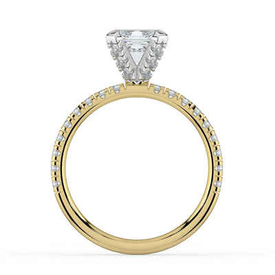 Asscher Diamond Engagement Ring