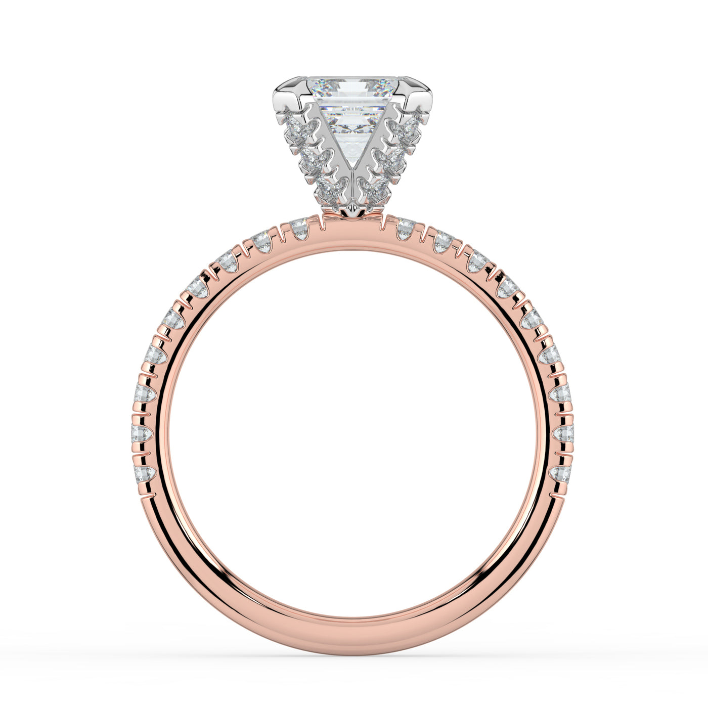 Asscher Diamond Engagement Ring