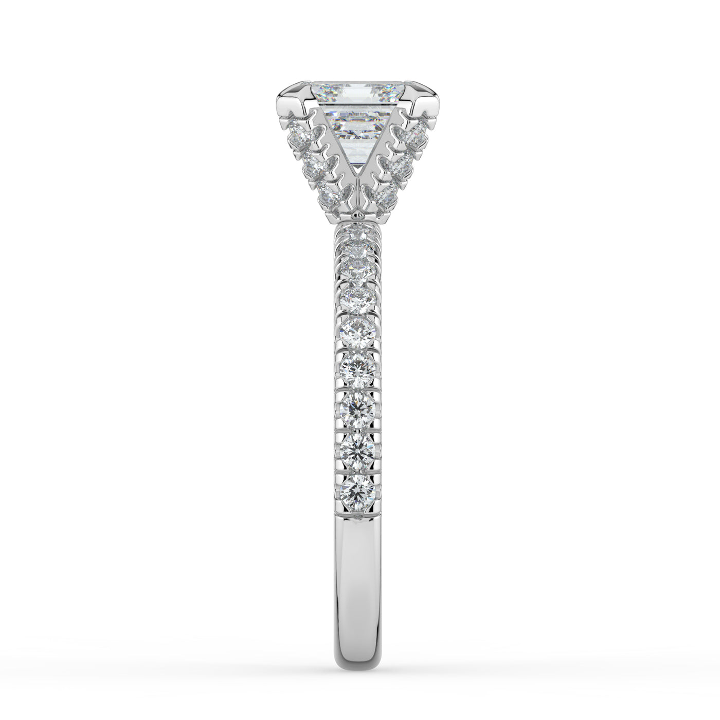 Asscher Diamond Engagement Ring