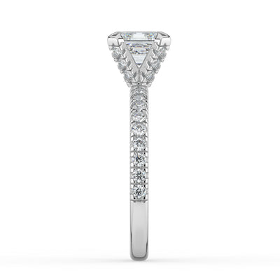 Asscher Diamond Engagement Ring