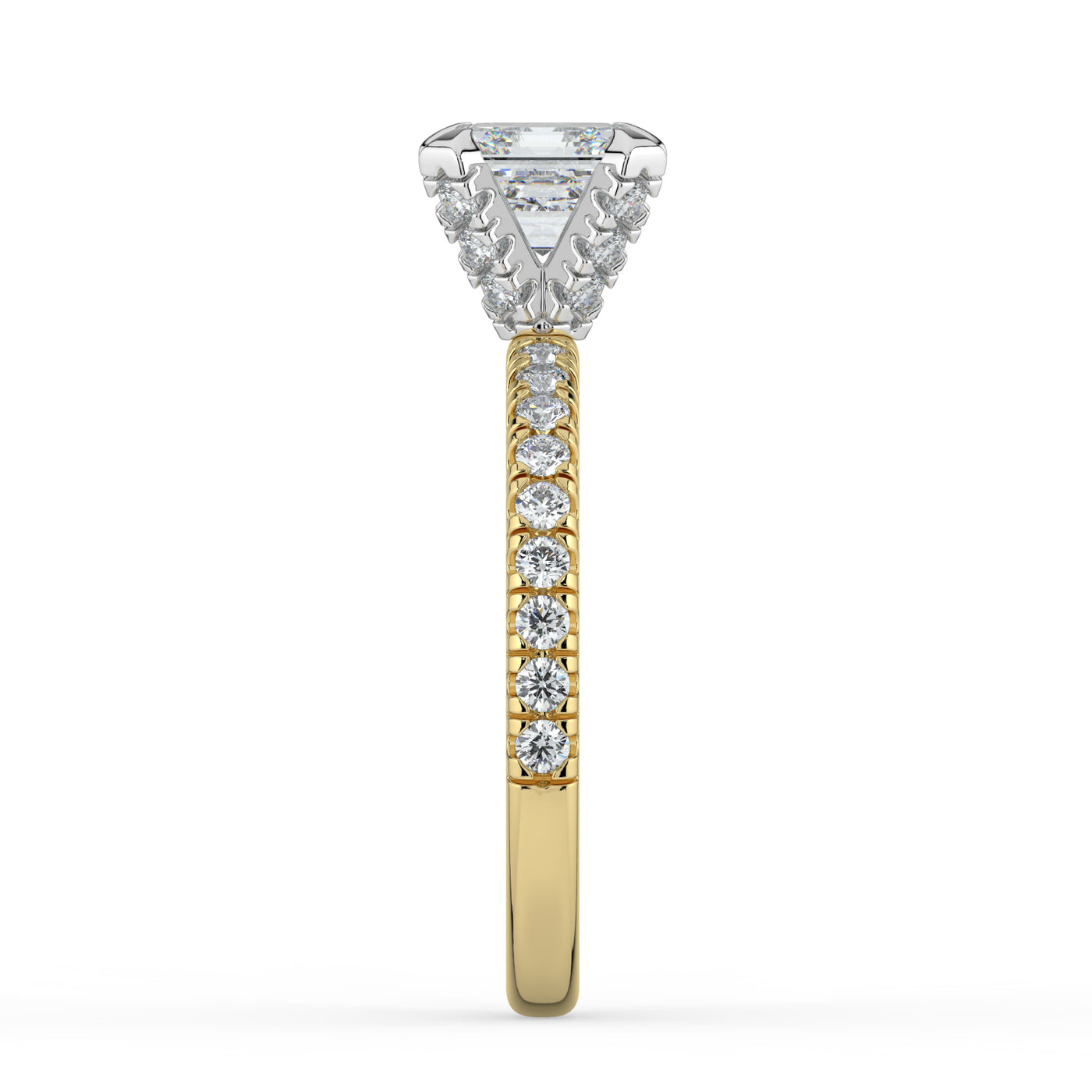 Asscher Diamond Engagement Ring