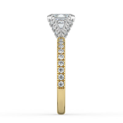Asscher Diamond Engagement Ring