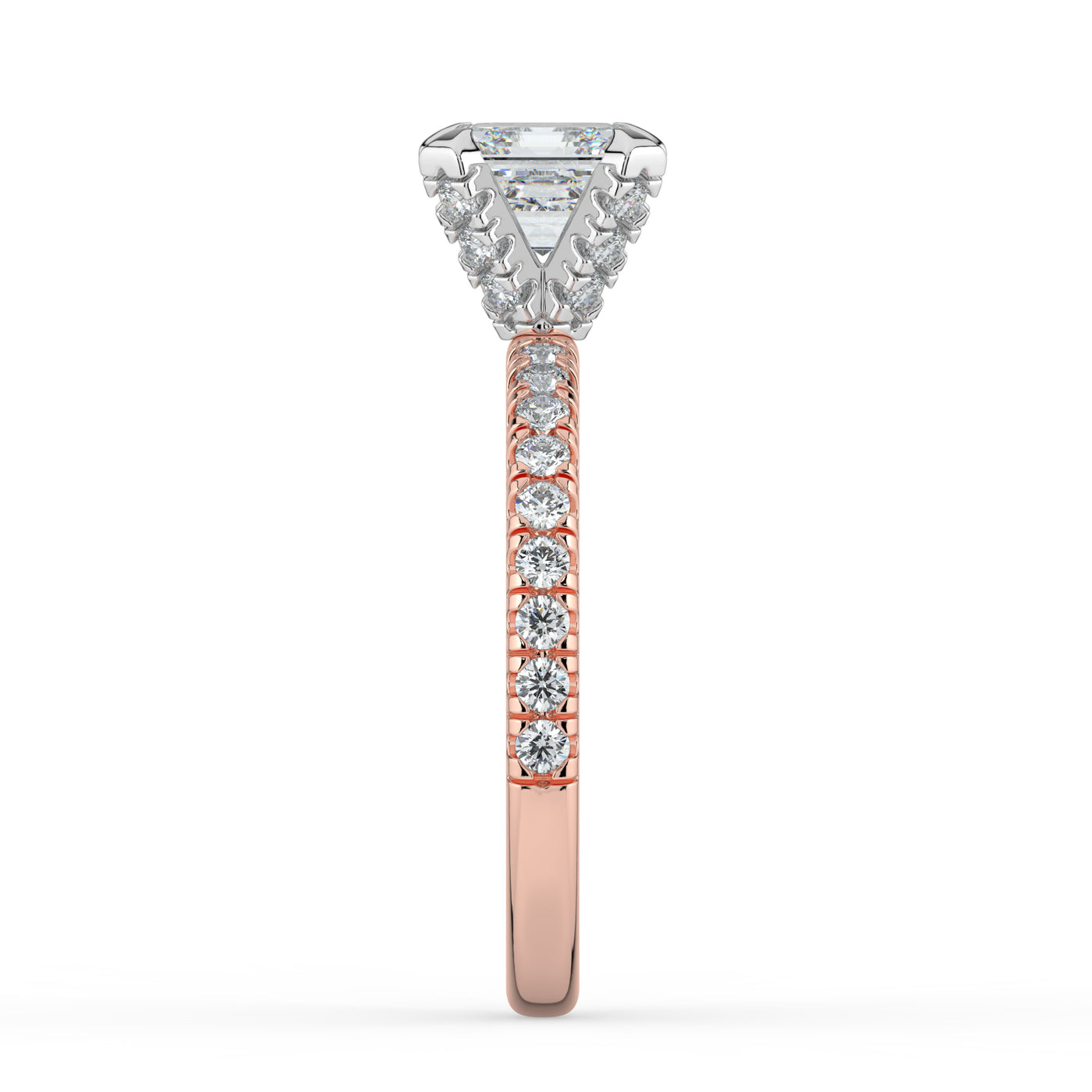 Asscher Diamond Engagement Ring