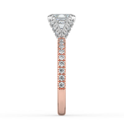 Asscher Diamond Engagement Ring