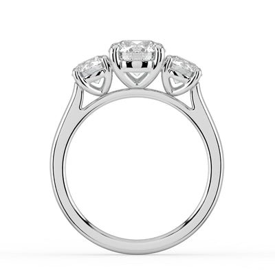 Three Stone Diamond Engagement Ring