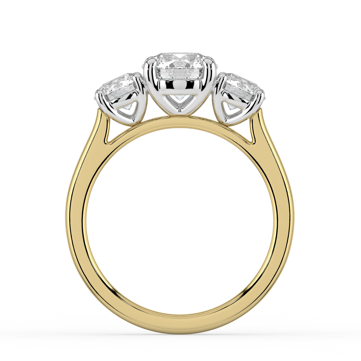 Three Stone Diamond Engagement Ring