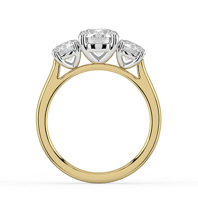 Three Stone Diamond Engagement Ring