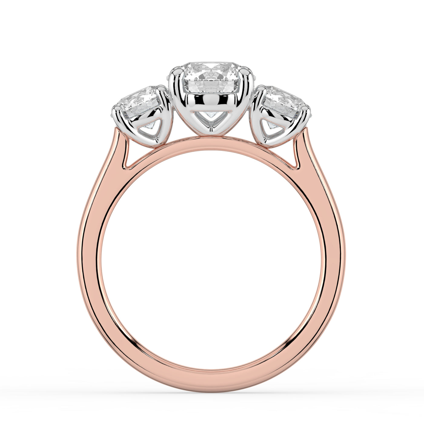 Three Stone Diamond Engagement Ring