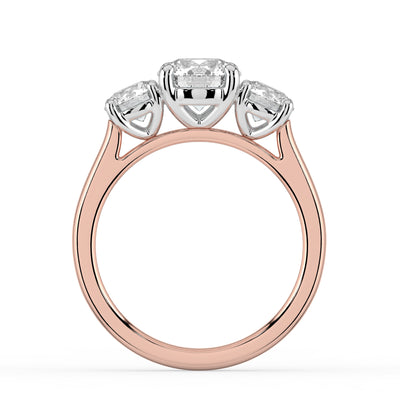 Three Stone Diamond Engagement Ring