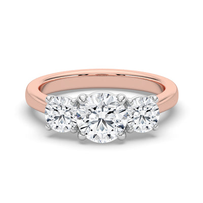 Three Stone Diamond Engagement Ring