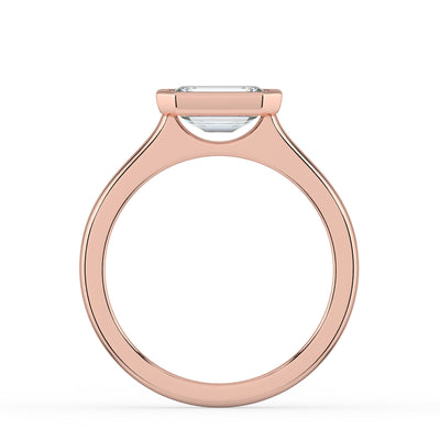 West-West Bezel Set Emerald Ring