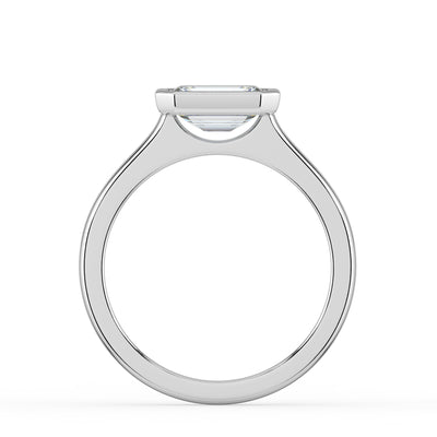 West-West Bezel Set Emerald Ring