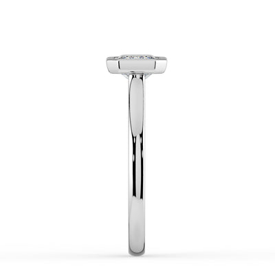 West-West Bezel Set Emerald Ring