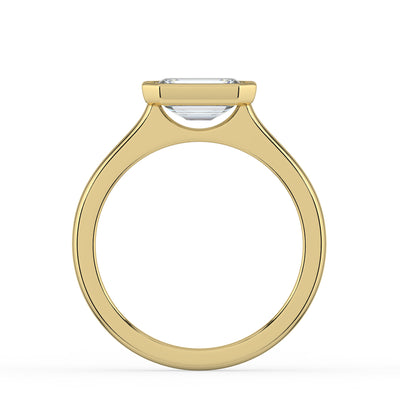 West-West Bezel Set Emerald Ring