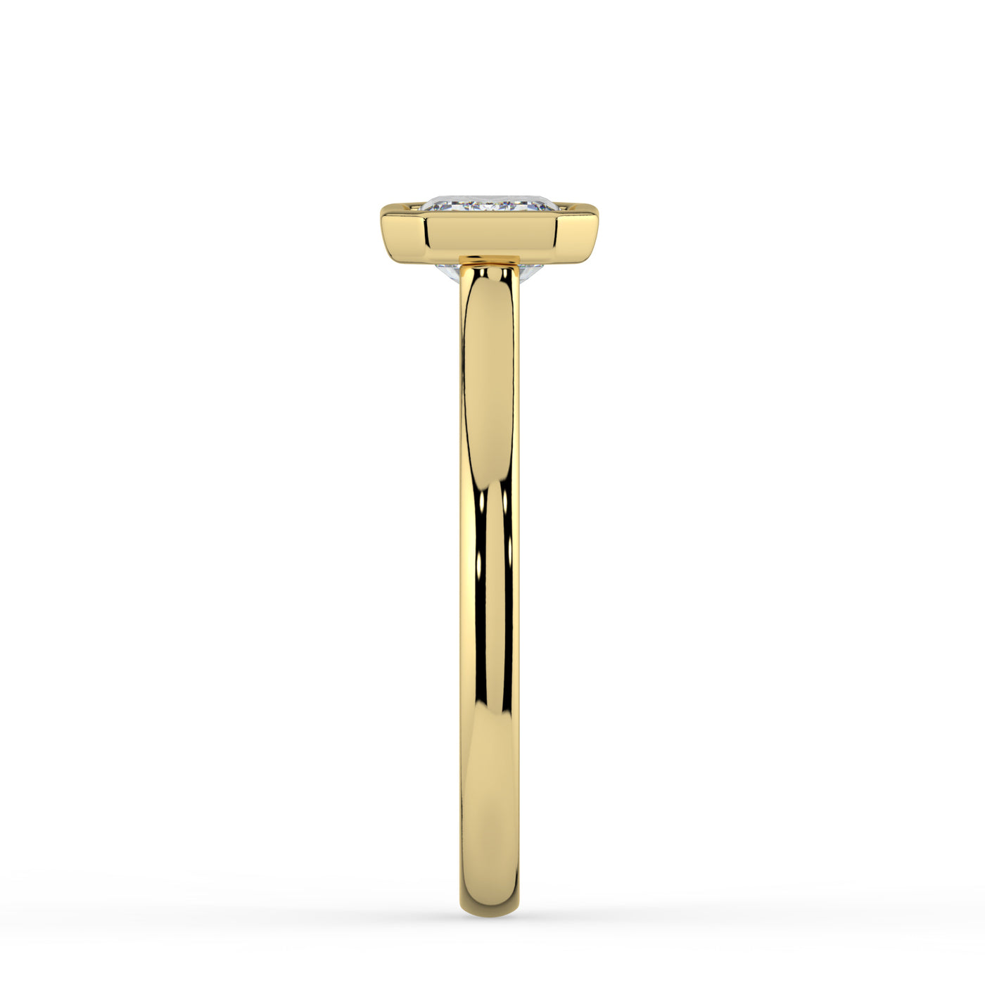 West-West Bezel Set Emerald Ring