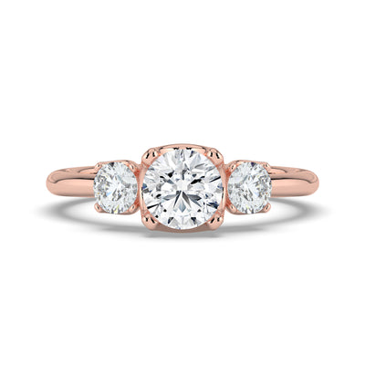 Round Brilliant Cut Trilogy Ring